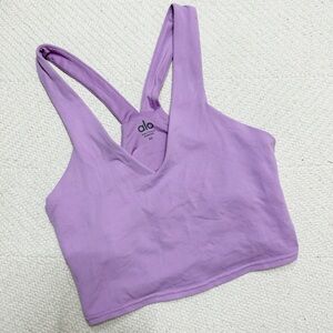 ALO YOGA light purple Airbrush Real Bra tank top EXTRA SMALL